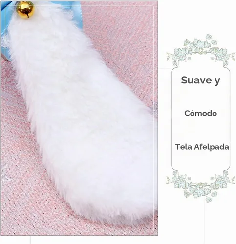 Vista 3 de Faylay Cosplay Girl - Diadema de peluche con orejas de conejo, accesorio para la cabeza 1-BJH