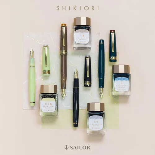 Vista 7 de 13-0400-240 Sailor - Tinta de cartucho para pluma estilográfica, Shikiori - Yumi Noyama (Shiji), tinte a base de agua, 0.7 fl oz (0.7 fl oz)