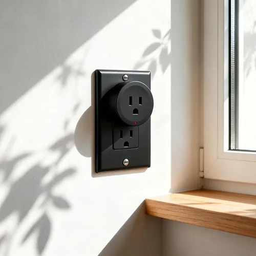 Vista 7 de Remote Switch Outlet,NineLeaf Remote Control Outlet Plug with Switch Wireless On/Off Light Switches Wall Mounted,15A/1500W LED,TUV List,No Wiring