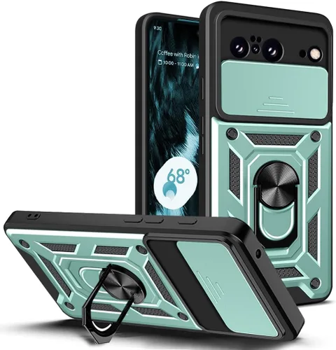 Vista 146 de Compatible con Tecno Pova Neo 2 Bracket Shell, con cubierta deslizante para lente de cámara compatible con Tecno Pova Neo 2 LG6n Case Negro