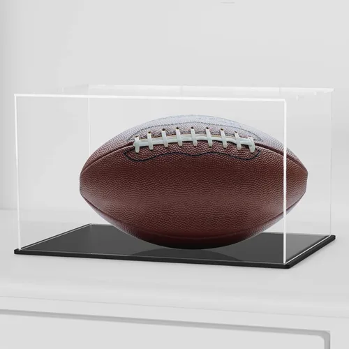 Vista 10 de Vitrina para Fútbol Americano con Soporte Elevador, Caja Acrílica para Fútbol Americano de Tamaño Completo, Balonmano, Dodgeball, Almacenamiento