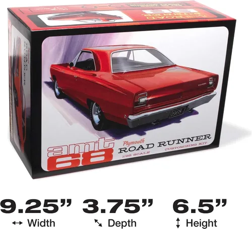 Vista 5 de AMT 1968 Plymouth Road Runner Kit de personalización Kit de modelo a escala 1:25