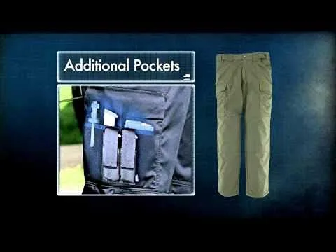 Vista 3 de 5.11 Pantalones tácticos TDU para mujer, ajuste regular, bolsillos tipo cargo, estilo 64359