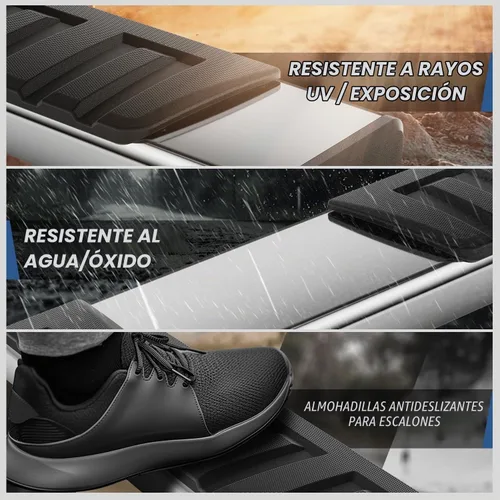 Vista 5 de Auto Dynasty - Estribos de 6.75 pulgadas compatibles con 2007-2019 Silverado Sierra 1500 2500HD 3500HD de cabina regular, barras laterales de acero