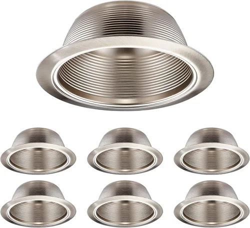 Vista 10 de TORCHSTAR 6 Inch Recessed Light Trim, White Blanco