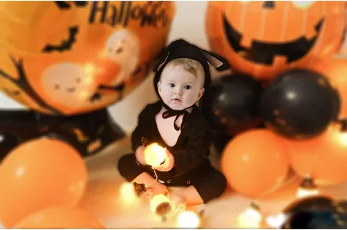 Vista 4 de Disfraz de dálmata para bebé niño y niña, traje de Halloween