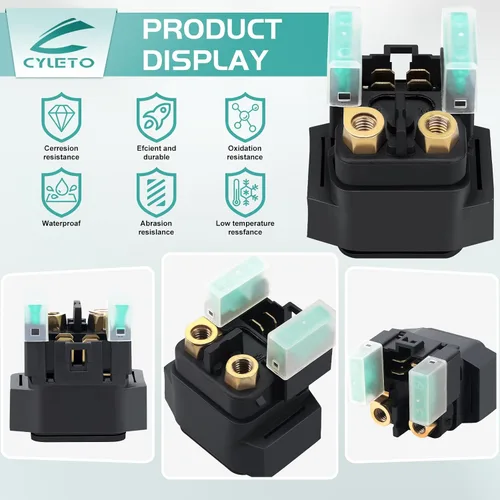 Vista 8 de Bruin 350 Relé solenoide de arranque para Yamaha Rhino 660 450 Raptor 660