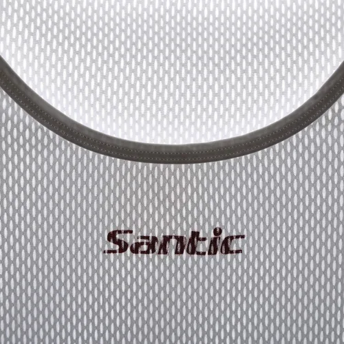 Vista 6 de Santic Camiseta sin mangas de ciclismo con capa base para hombre, camiseta sin mangas, chaleco de secado rápido