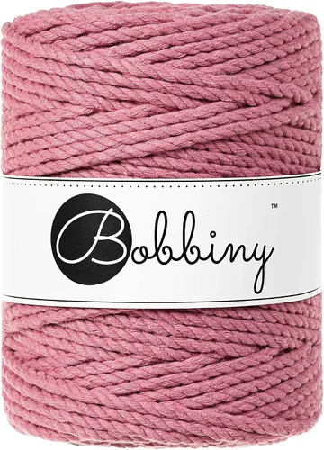 Vista 24 de Bobbiny Cordón de macramé XXL de 0.197 in y 3 capas (aguamarina), 108 yds/330 pies (100% algodón reciclado)