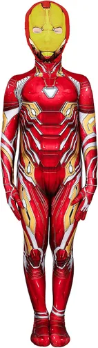 Vista 2 de EOILFM Disfraz de elastano para niños, para Halloween, cosplay, traje Zentai, estilo 3D