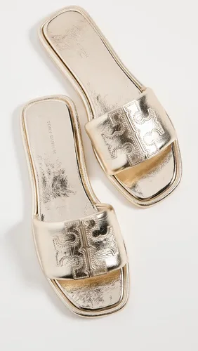 Vista 4 de Tory Burch Sandalias deportivas Double T para mujer, Miele