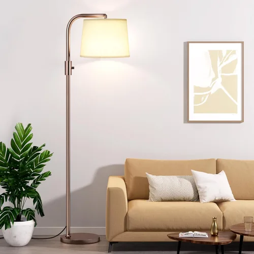 Vista 11 de Ambimall Lámpara de pie totalmente regulable - Lámparas de pie de 9W con bombilla LED incluida, lámparas de pie para sala de estar con cabezal