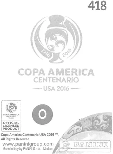 Vista 2 de Pegatina de fútbol Panini Copa América Centenario 2016 #418 Wes Morgan Jamaica 2 pulgadas de ancho x 3 pulgadas de alto álbum pegatina