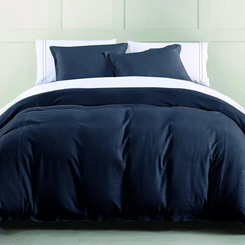 Vista 13 de HiEnd Accents Hera - Juego de edredón de lino a medida de 3 piezas con fundas de almohada, juego de ropa de cama de color liso gris Queen