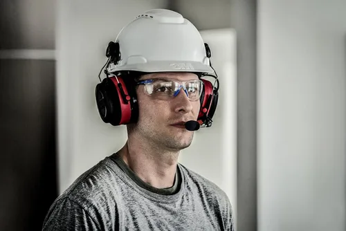 Vista 19 de 3M Pro-Comms - Protector auditivo electrónico, orejeras inalámbricas con tecnología Bluetooth y micrófono de brazo externo con cancelación de ruido