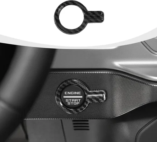 Vista 10 de RAZPOY para Bronco Cubierta de Botón de Arranque por Empuje, Moldura de Botón de Arranque y Parada del Motor Compatible con Accesorios Interiores