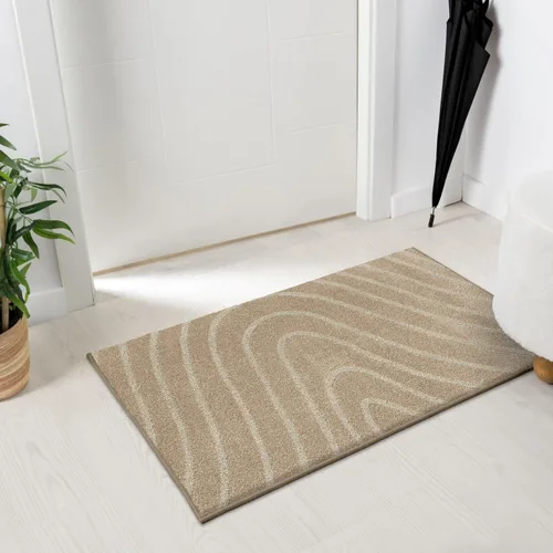 Vista 7 de LUXE WEAVERS Alfombra de Área Moderna Geométrica de Ondas Beige 2x3