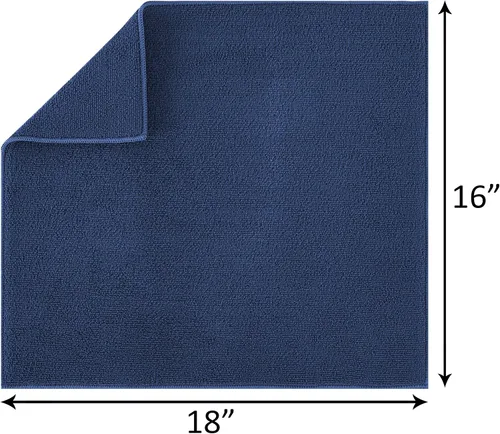 Vista 5 de LUCKISS Tapete de microfibra reversible para secar platos, paquete de 2 almohadillas de secado súper absorbentes, tapete escurridor de platos