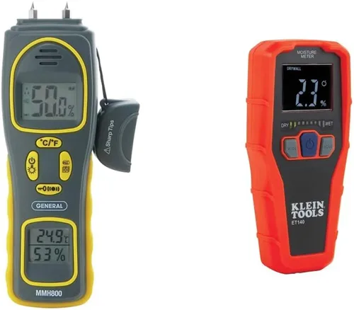 Vista 7 de General Tools MMH800 Medidor de Humedad con y sin Pin con Temperatura y Humedad