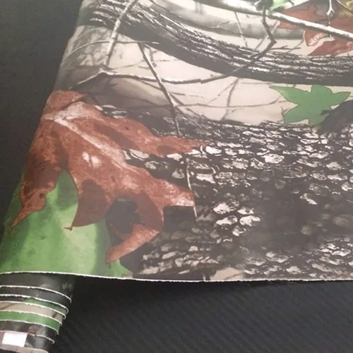 Vista 4 de Queenbox - Rollo de vinilo auto-adhesivo para automóvil, 3.9 x 59.8 in (10 x 152 cm), diseño de camuflaje