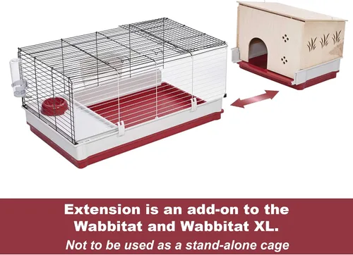 Vista 2 de MidWest Homes for Pets Extensión de conejera Extensión de madera para conejera para los modelos Midwest 158 y 158XL, 158HEX