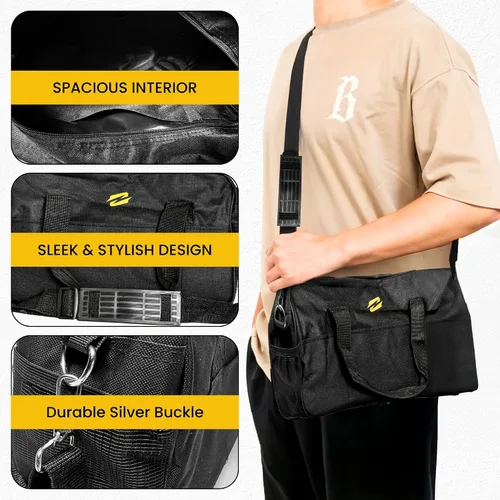 Vista 6 de Pequeña bolsa de gimnasio para mujer Bolsa deportiva compacta e impermeable para entrenamiento, viajes o yoga Bolsa de fitness ligera con bolsillo