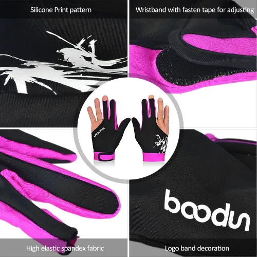 Vista 3 de Guantes de billar con 3 dedos para hombre y mujer, guantes de billar para hombre y mujer, guantes de billar Interceable
