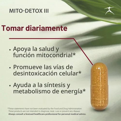 Vista 2 de BIOSPEC NUTRICIONALES Mito-Detox III (120 unidades)