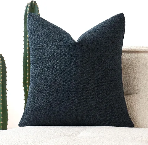 Vista 16 de MIULEE Funda de almohada texturizada con diseño de boucle, color azul aguamarina, funda de almohada lumbar sólida, decorativa de primavera, suave