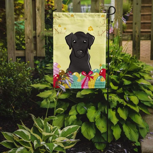 Vista 106 de Caroline's Treasures BB1923GF Bandera decorativa para jardín con diseño de Border Collie, para caza de huevos de Pascua, para jardín, jardín, patio