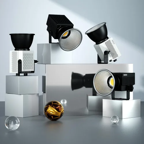 Vista 9 de Luz de video LED, luz de video bicolor de 60 W, mini luz de fotografía COB con control de 2.4G/APP, 2700K-7500K, CRI>96, TLCI>97, 8 efectos