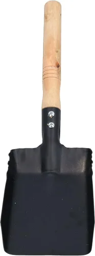 Vista 3 de 4 "/100 mm polvo cacerola carbón mano pala fuego estufa chimenea llana ceniza barrido