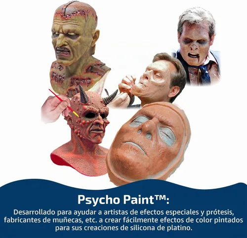 Vista 4 de Psycho Paint - Base de pintura de silicona platino - Kit de 8 onzas