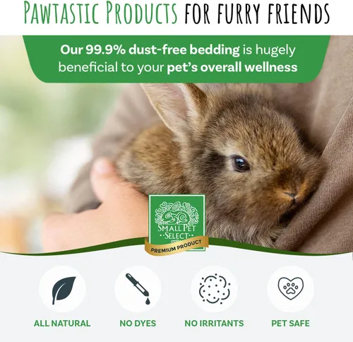 Vista 4 de Base de cama para mascotas pequeñas de Small Pet Select Premium, ropa de cama de papel suave natural para mascotas pequeñas para interiores