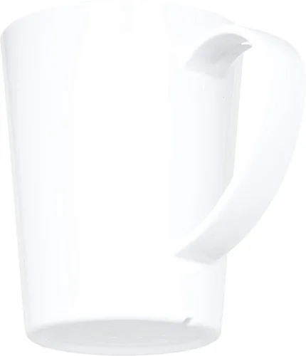 Vista 5 de Taza de café Carlisle resistente a la rotura hecha en Tritan, plástico sin BPA, 12 onzas (Paquete de 12)., Blanco, 12