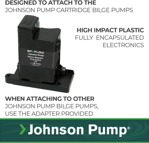Vista 3 de Johnson Pumps Of America 36152 interruptor de flotación electrónico marino.