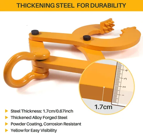 Vista 6 de ABST Abrazadera de extractor de palets 1T/2204LBS Pallet Jack Single