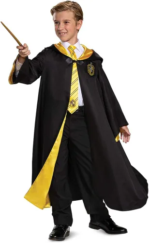 Vista 5 de Harry Potter Hogwarts - Bata clásica para niños, disfraz, accesorio