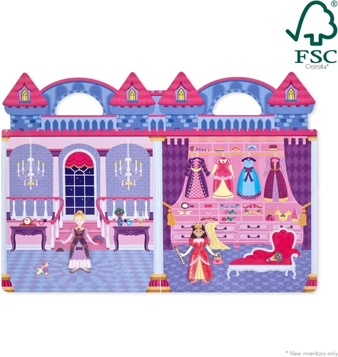 Vista 3 de Melissa & Doug Princesa Puffy, juego de adhesivos, Juego de calcomanías infladas - princesa, 1, Azul