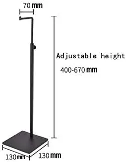 Vista 6 de Paquete de 2 soportes de metal para colgar bolsas de embrague, soporte de exhibición de altura ajustable para encimera minorista, soportes