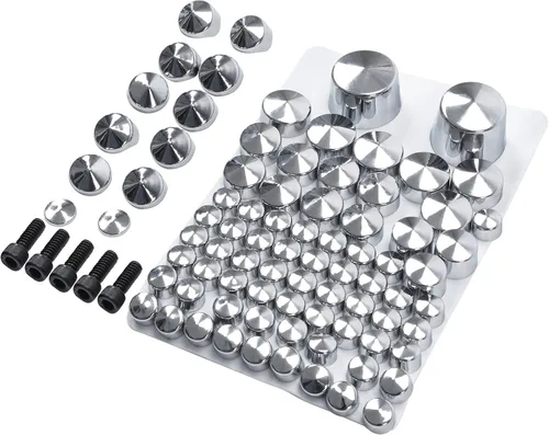 Vista 3 de TCT-MOTORPARTS Kits de tapa de perno cromado para Softail Twin Cam 2007-2013 2010