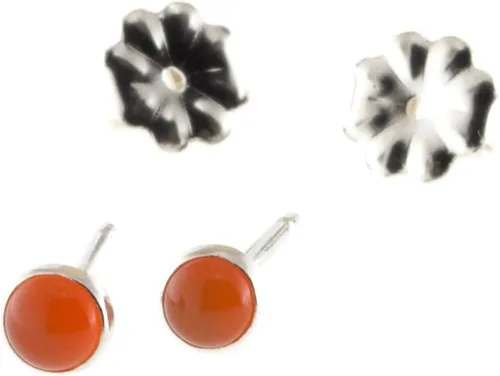 Vista 65 de Aretes pequeños de plata de ley para cartílago, tragus, hélix, múltiples piercings hipoalergénicos, piedra natal para mujer, juego de bisel
