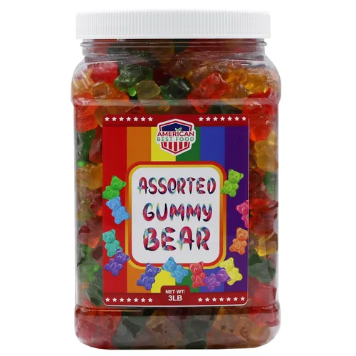 Vista 4 de Gomitas arcoíris de colores surtidos, tarro (3 lb) (oso surtido)