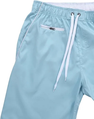 Vista 4 de Nonwe Traje de baño para hombre, de secado rápido, bolsillos con cremallera y forro