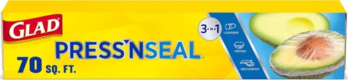 Vista 10 de Glad Press'N Seal - Rollo de plástico para alimentos, rollo de 70 pies cuadrados (el paquete puede variar)