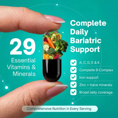 Vista 6 de Multivitamínico post bariátrico - Paquete de 3 multivitamínicos bariátricos de fuerza líquida