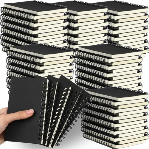 Vista 31 de Jutom 2 cuadernos pequeños en espiral, blocs de notas de 3 x 5 pulgadas, cuadernos de bolsillo pequeños a granel, mini bloc de notas con páginas