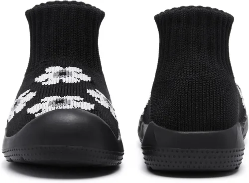 Vista 4 de MORENDL Calcetines de bebé, zapatos antideslizantes para primeros pasos para niños y niñas