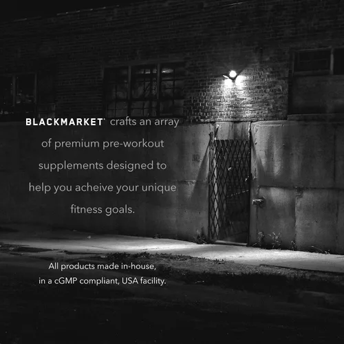 Vista 5 de BLACKMARKET RAW Creatine - Mezcla de bebida en polvo de entrenamiento para hombres y mujeres, mejora el tamaño muscular, la fuerza, la definición