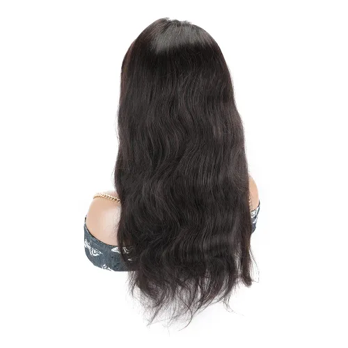 Vista 4 de Peluca de encaje 360 ondulado con encaje frontal transparente de oreja a oreja, pelucas de encaje frontal de cabello humano virgen brasileño
